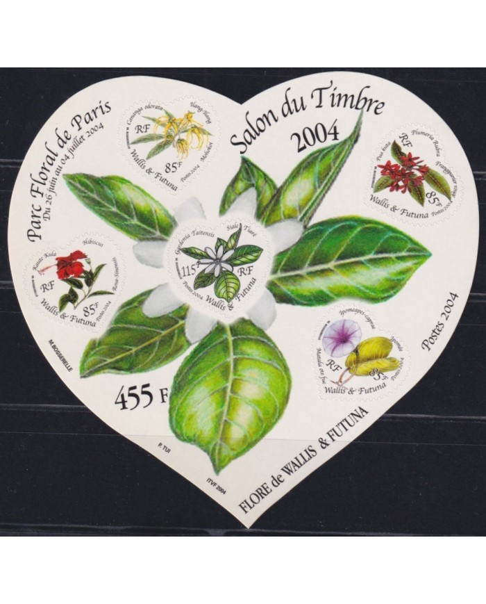 F-EX26542 WALLIS ET FUTUNA MNH 2004 SALON DU TIMBRE ADHESIVE FLOWER FLORES.