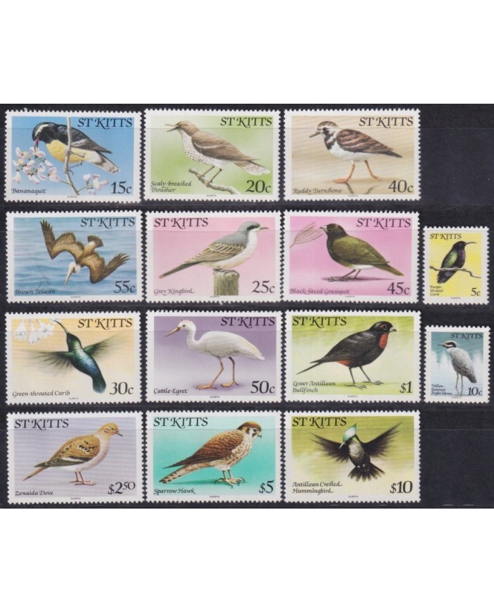 F-EX26547 ST KITTS IS MNH 1981 AVES BIRD PAJAROS OISEAUX VÖGEL.