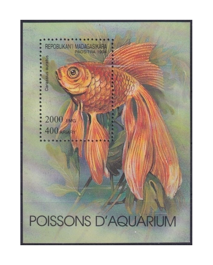 F-EX26622 MADAGASCAR MNH 1994 SEA MARINE WILDLIFE TROPICAL FISH PECES REEF CORAL.
