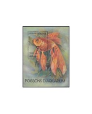 F-EX26654 JAPAN NIPPON MNH BLOCK 4 SEA MARINE WILDLIFE FISH PECES REEF CORAL