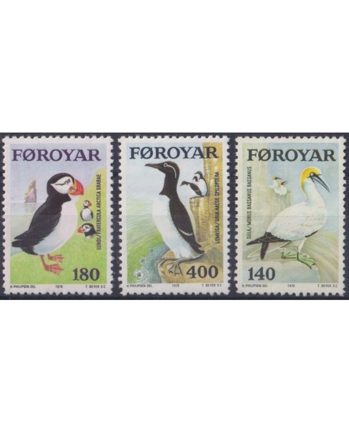 F-EX26685 FAROE FAROYAR MNH 1978 AVES BIRD PAJAROS OISEAUX VÖGEL.