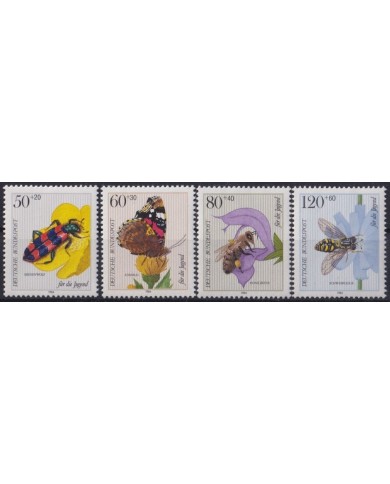 F-EX26721 GERMANY MNH 1984 BUTTERFLIES MARIPOSAS PAPILLONS INSECTS ENTOMOLOGY.