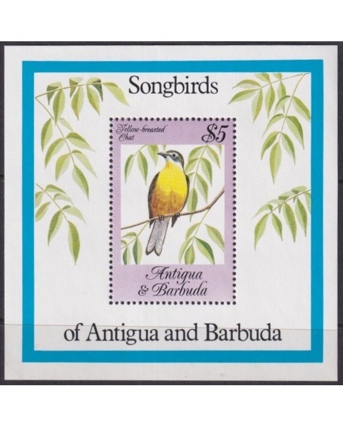 F-EX26732 ANTIGUA & BARBUDA MNH 1982 BIRD OISEAUX VÖGEL AVES PAJAROS SONGBIRD.