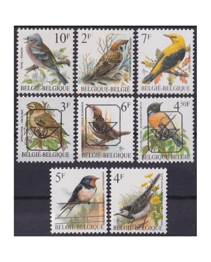 F-EX26744 BELGIUM BELGIQUE MNH PRE-CANCEL BIRD OISEAUX VÖGEL AVES PAJAROS.