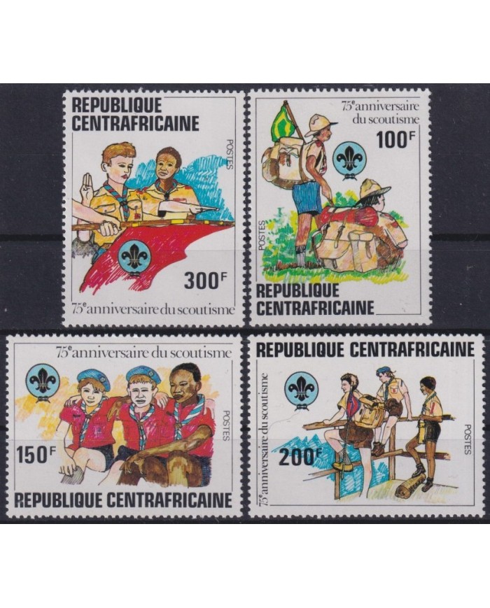 F-EX26771 CENTRAL AFRICA REPUBLIC MNH 1982 BOYS SCOUTS JAMBOREE.