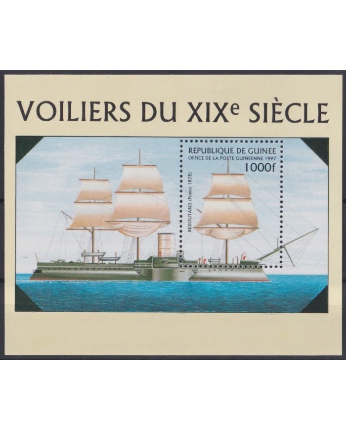 F-EX26811 GUINEA GUINEE MNH 1997 OLD HISTORIC SHIP BARCOS REDOUTABLE.