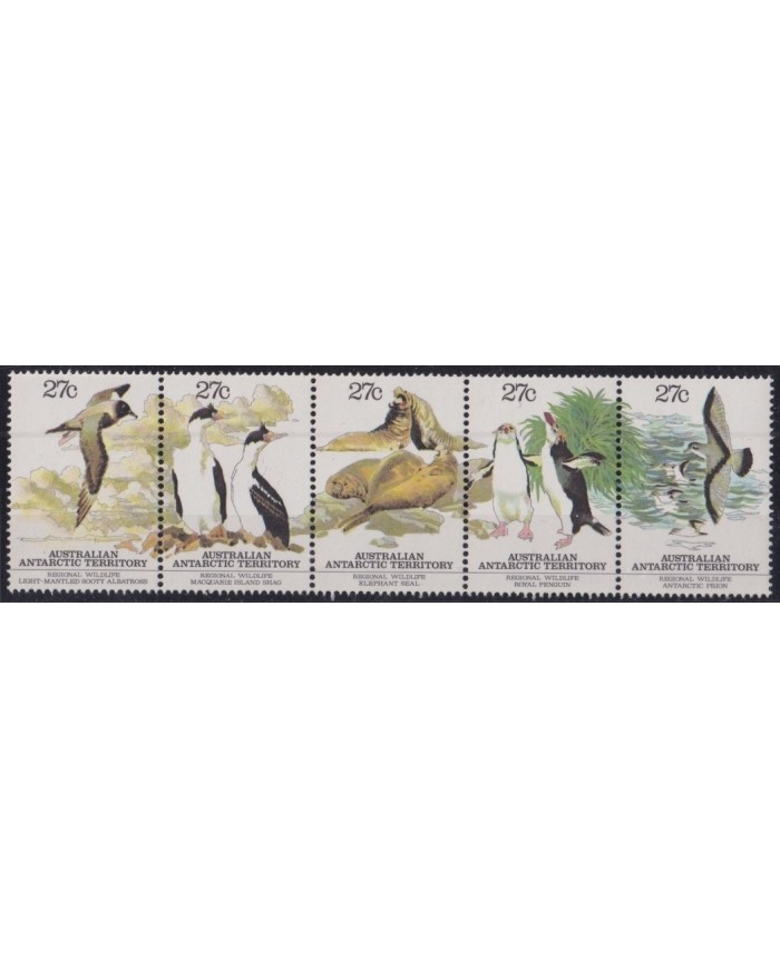 F-EX26839 AUSTRALIA ANTARCTIC MNH 1983 BIRD AVES PAJAROS OISEAUX PEGUIN ELEPHANT SEAL.