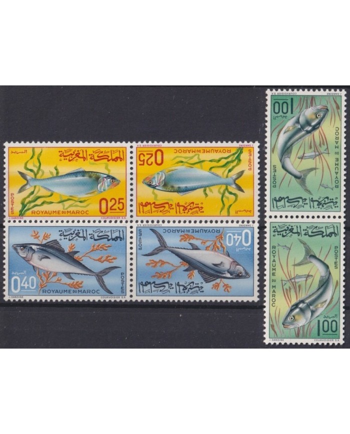 F-EX26879 MAROC MOROCCO MNH 1965 SEA WILDLIFE FISH TETE BECHE.