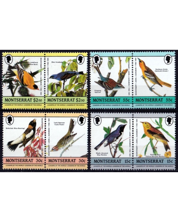 F-EX26891 MONTSERRAT MNH 1985 AUDUBON BIRD OISEAUX VÖGEL AVES PAJAROS.