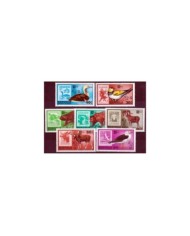 F-EX26927 ROMANIA RUMANIA MNH 1992 FOREST FAUNA BIRD WOLF OWL BEAR EAGLE DEER.