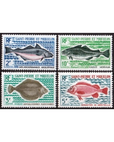 F-EX26937 SAINT PIERRE ET MIQUELON MNH SEA WILDLIFE FISH PECES.