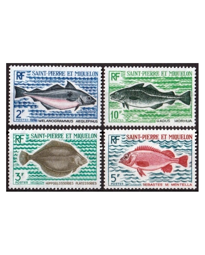 F-EX26937 SAINT PIERRE ET MIQUELON MNH SEA WILDLIFE FISH PECES.