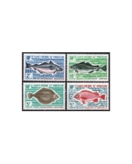 F-EX26995 ZAIRE MNH 1980 SEA WILDLIFE SHELL SNAIL CORAL REEF FISH PECES.