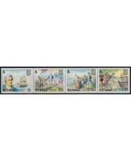F-EX26983 TUVALU MNH 1977 ROYAL SOCIETY EXPEDITIONS CHARLES DARWIN OLD SHIP.