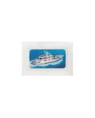 F-EX14589 ARTIST DRAWING HANDMADE FOR STAMP LAOS CAMBODIA SHIP YACHT. 21x12 cm.