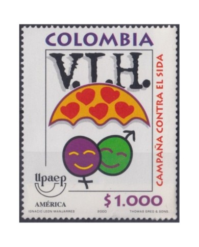 F-EX27161  COLOMBIA 2001 MNH UPAEP AISD SIDA MEDICINE VIH.