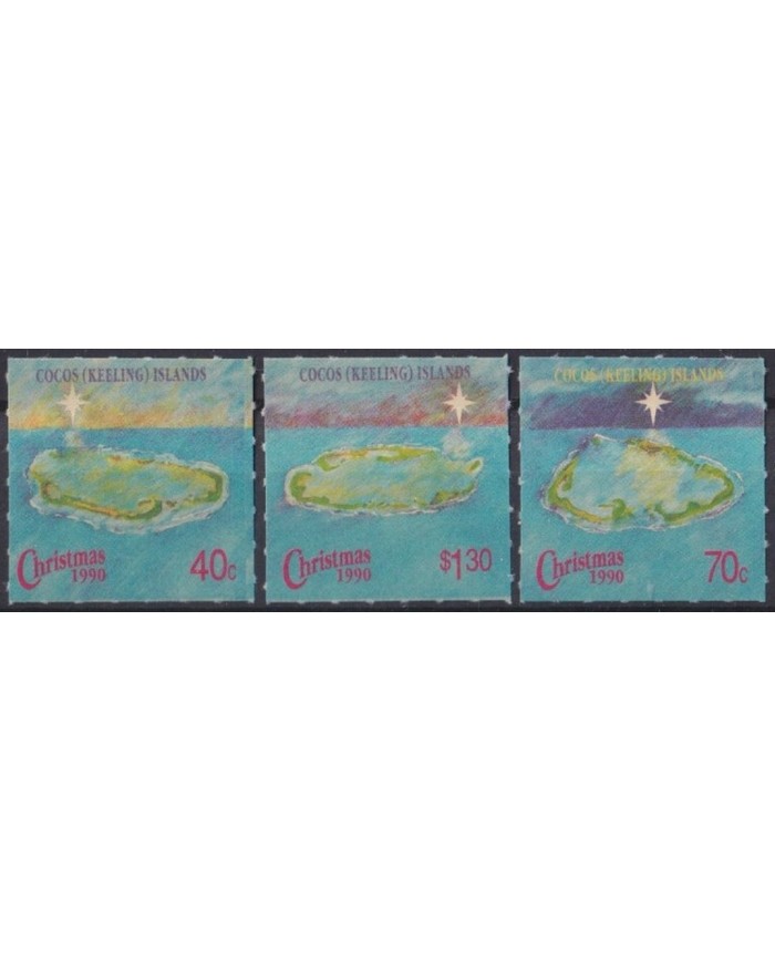 F-EX27224 CHRISTMAS IS MNH 1980 CHRISTMAS NAVIDAD ISLAND MAP.