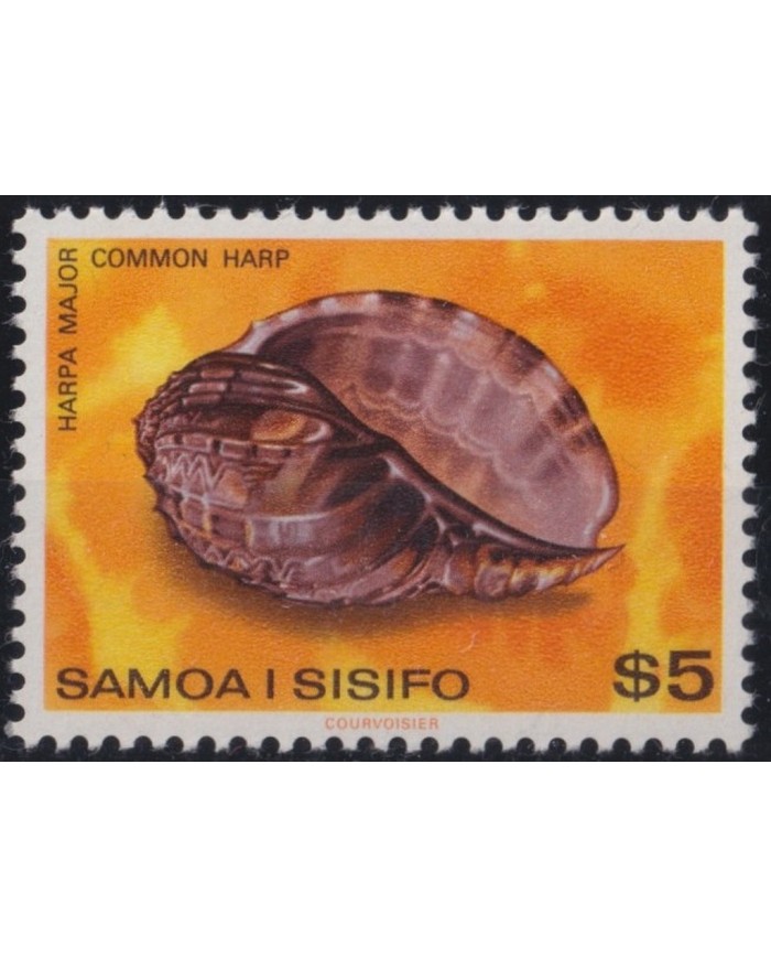F-EX27328 SAMOA I SISIFO 1980 MNH 5$ SEA MARINE WILDLIFE REEF CORAL SHELL SNAIL.