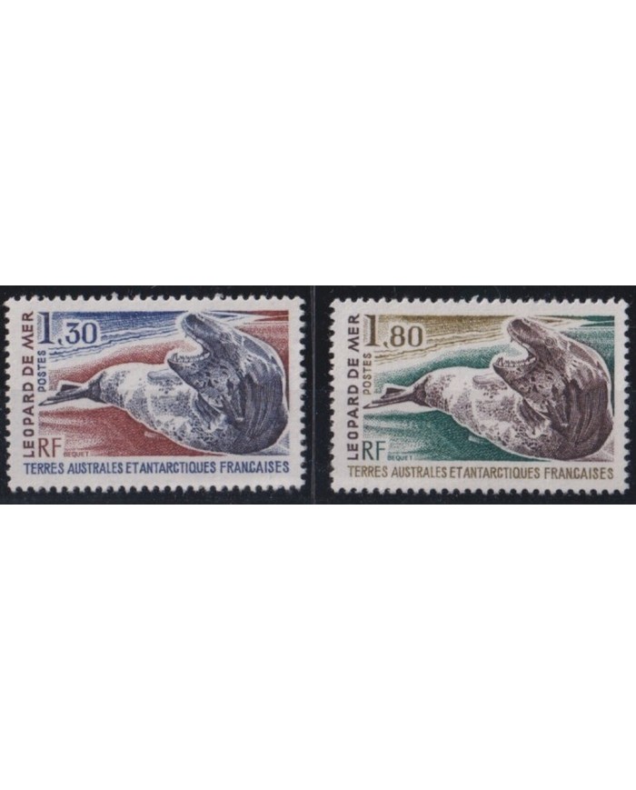 F-EX27341 TAAF FRANCE POLAR  1980 MNH SEA LEOPARD MARINE ANTARCTIC.