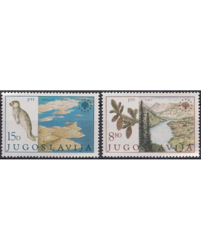F-EX27432 YUGOSLAVIA MNH 1982 PTT NATIONAL PARK FLOWER SEALION.
