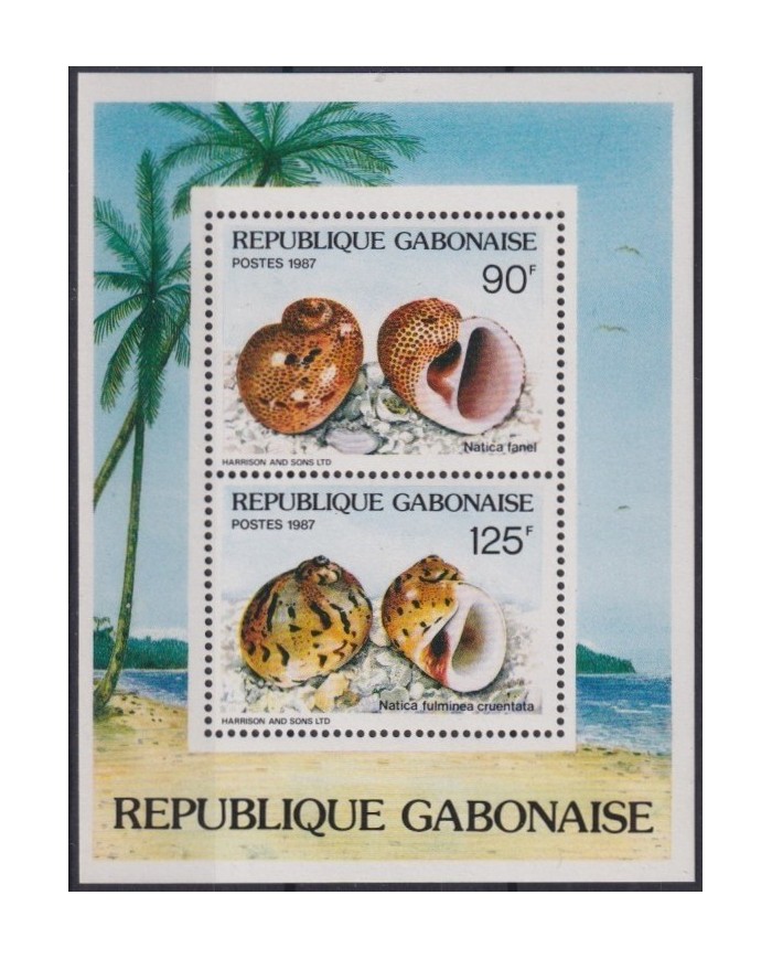 F-EX27522 GABON MNH 1987 SEA MARINE WILDLIFE SHELL SNAIL.