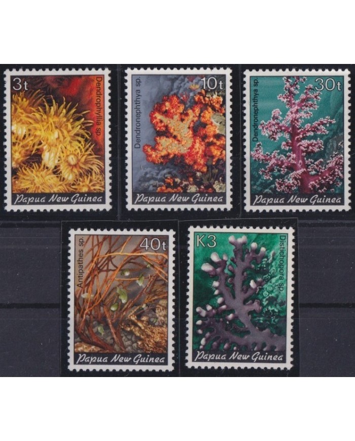 F-EX27523 PAPUA NEW GUINEA MNH 1983 SEA MARINE WILDLIFE CORAL REEF.