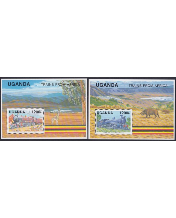 F-EX27708 UGANDA MNH RAILRAOD RAILWAYS TRAINS LOCOMOTIVE