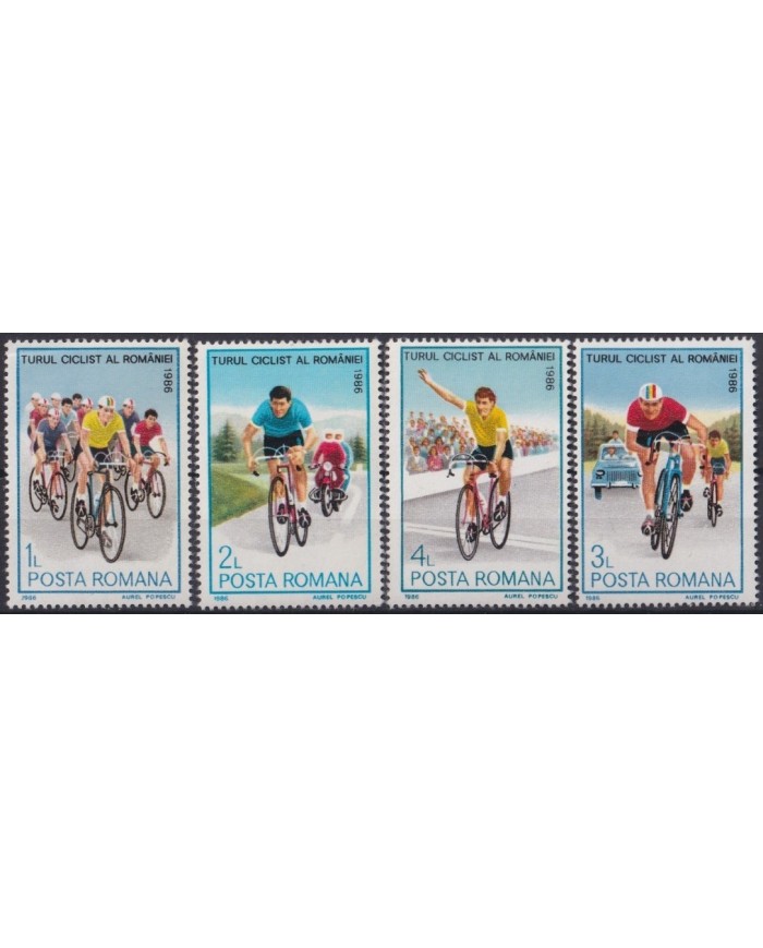 F-EX27770 RUMANIA MNH 1986 CICLING TOUR.