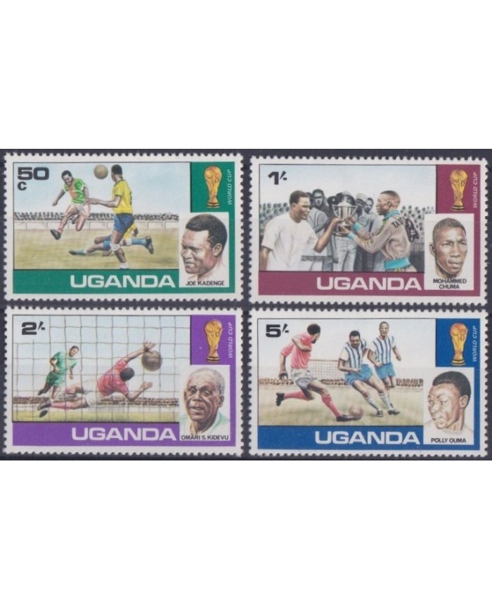 F-EX27777 UGANDA MNH 1976 SOCCER FUTBOL FOOTBALL WORLD CUP.