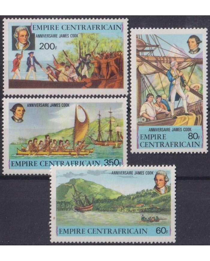 F-EX27961 CENTRAL AFRICA REP MNH 1978 CAPTAIN JAMES COOK SHIP BARCOS.