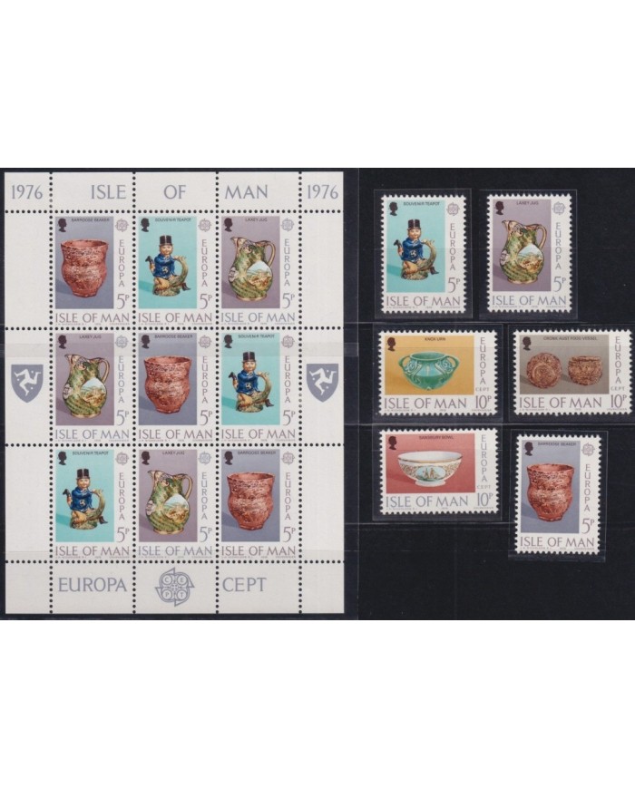 F-EX29258 ENGLAND UK MAN IS MNH 1976 EUROPA CEPT POTTERY CERAMIC.