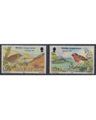 F-EX29301 ENGLAND UK MAN IS MNH 1980 PERMANENT SET BOOKLED BIRD FALCON COAST.