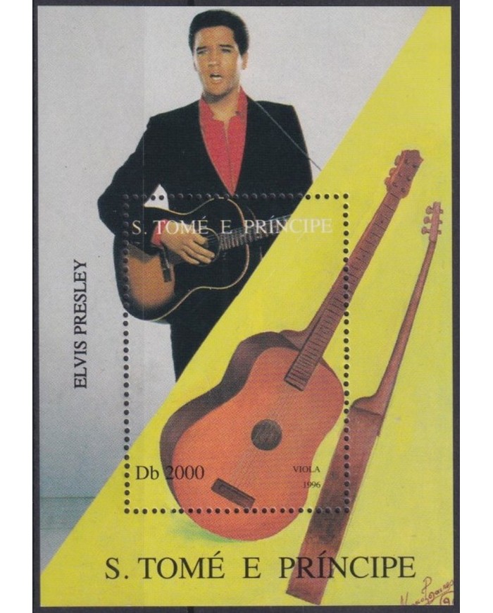 F-EX29400 GUINEA BISSAU MNH 1996 MUSIC MOVIE CINE CINEMA ELVIS PRESLEY.