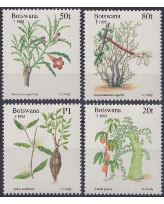 F-EX29480 BOTSWANA MNH 1995 CHRISTMAS NAVIDAD FLOWER FLORES FRUIT FRUTAS.