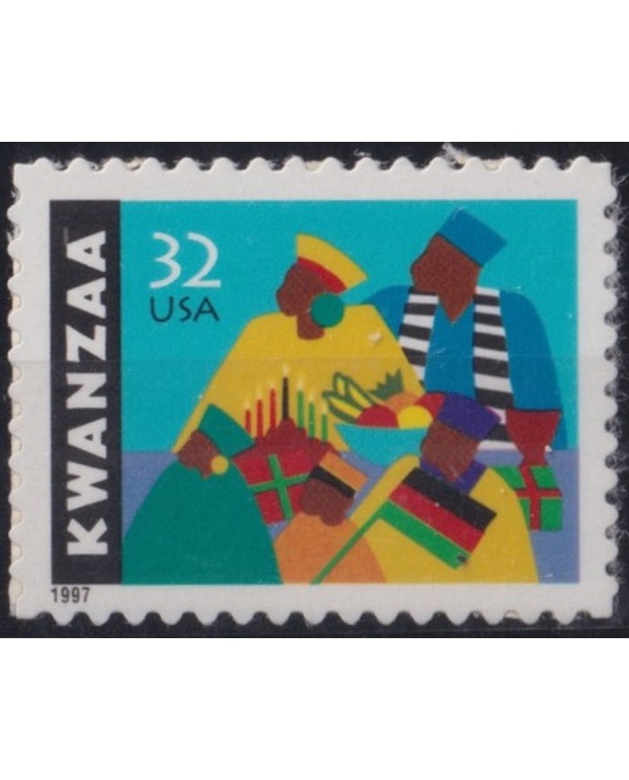 F-EX29644 US USA MNH 1997 NAVIDAD CHRISTMAS KWANZAA COSTUMES.