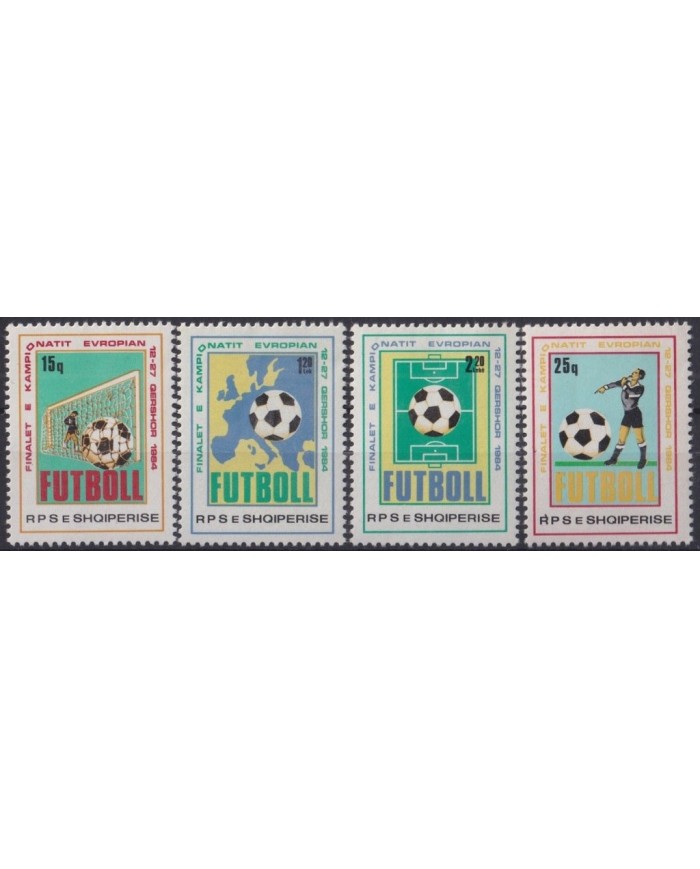 F-EX29673 ALBANIA MNH 1984 EUROPA CHAMPIONSHIP SOCCER FOOTBALL.
