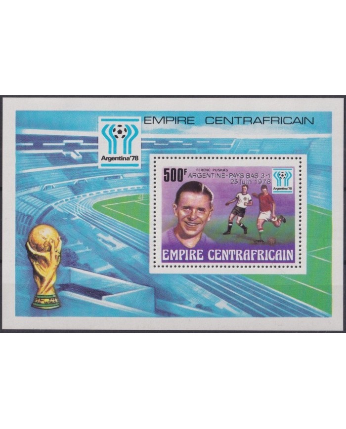 F-EX29707 CENTRAL AFRICA MNH 1978 ARGENTINA SOCCER FOOTBALL WORLD CHAMPIONSHIP WINNER.