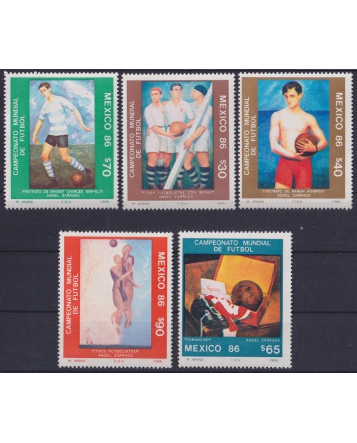 F-EX29898 MEXICO MNH 1986 MEXICO SOCCER FOOTBALL WORLD CHAMPIONSHIP.