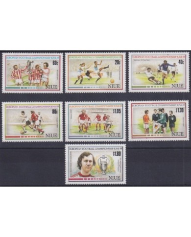F-EX29901 NIUE MNH 1988 EUROPA CHAMPIONSHIP SOCCER FOOTBALL.