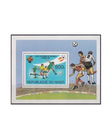 F-EX29904 NIGER MNH 1982 SPAIN SOCCER FOOTBALL WORLD CHAMPIONSHIP.