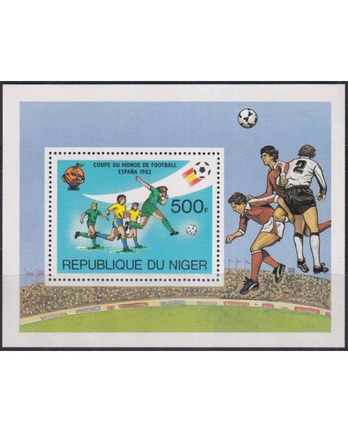 F-EX29904 NIGER MNH 1982 SPAIN SOCCER FOOTBALL WORLD CHAMPIONSHIP.