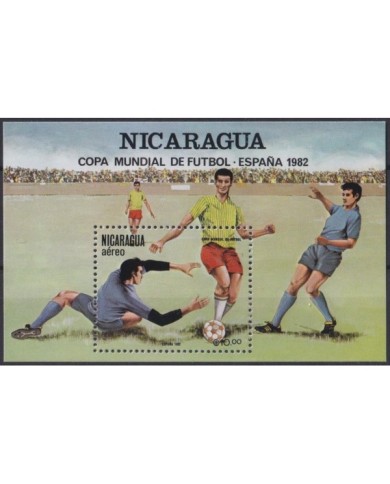 F-EX29906 NICARAGUA MNH 1982 SPAIN SOCCER FOOTBALL WORLD CHAMPIONSHIP.