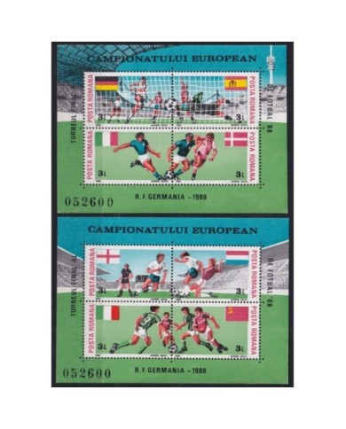 F-EX29919 RUMANIA MNH 1988 EUROPA CHAMPIONSHIP SOCCER FOOTBALL.