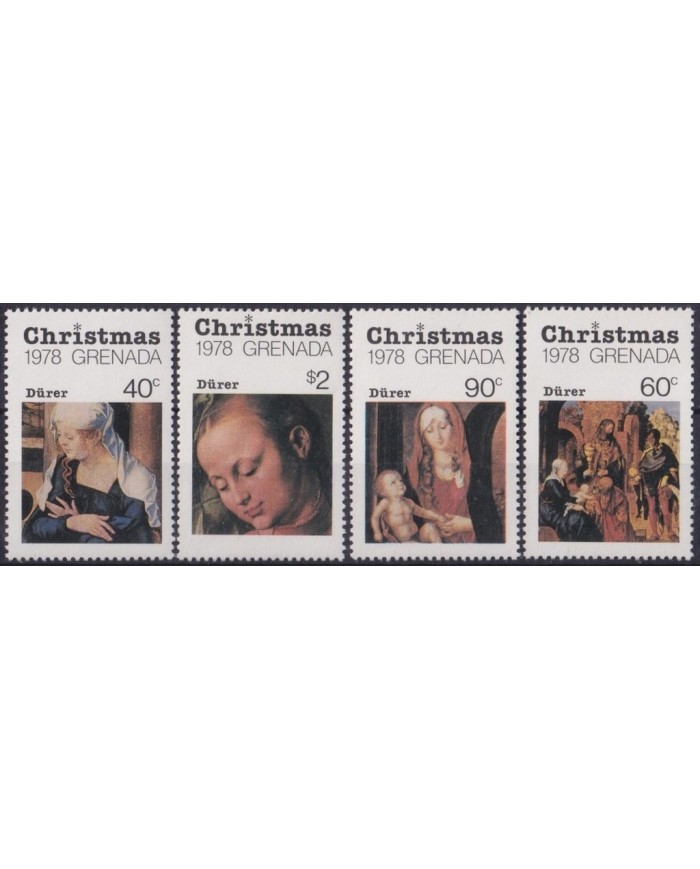 F-EX29983 GRENADA MNH 1979 CHRISTMAS NAVIDAD NATIVITY ART HOLY MARY DÜRER.