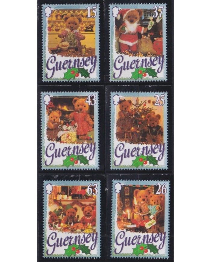 F-EX29993 ENGLAND UK GUERNSEY MNH 1997 CHRISTMAS NAVIDAD GIFT BEAR.