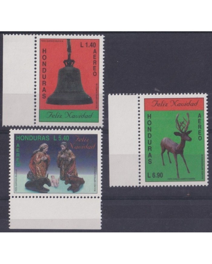 F-EX30004 HONDURAS MNH 1995 NAVIDAD CHRISTMAS BELL ANTELOPE NATIVIDAD.