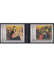 F-EX29986 GRENADA MNH 1977 CHRISTMAS NAVIDAD NATIVITY ART HOLY MARY CEILING PANEL.