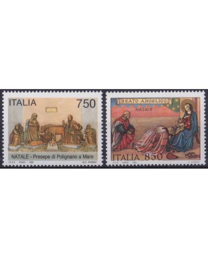 F-EX30023 ITALY ITALIA MNH 1995 NAVIDAD CHRISTMAS MADONA ART NATIVITY BEATO ANGELICO.