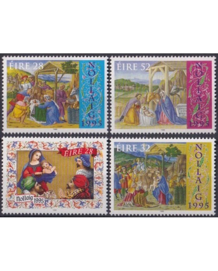F-EX30177 IRELAND EIRE MNH 1999 NAVIDAD CHRISTMAS MADONA ART NOLLAIG DRAWING.