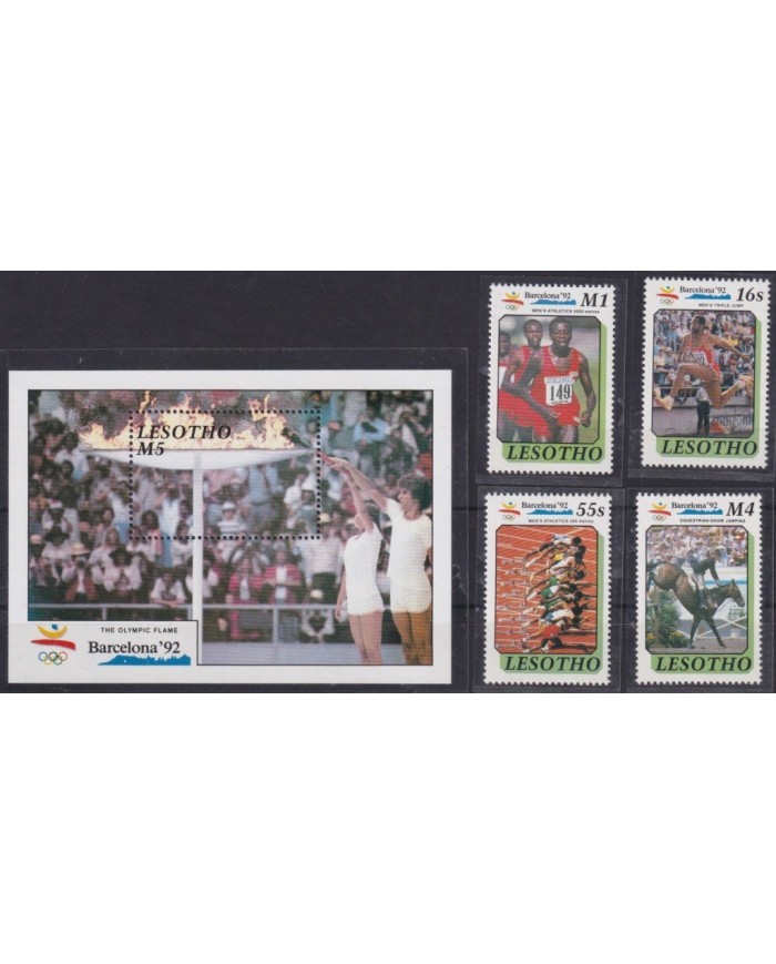 F-EX30220 DOMINICA MNH 1990 OLYMPIC GAMES BARCELONA ATHLETICS EQUESTRIAN.